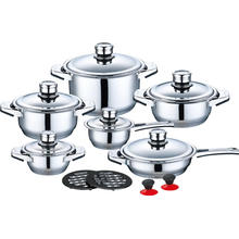16 Pieces Stainless Steel Cookware